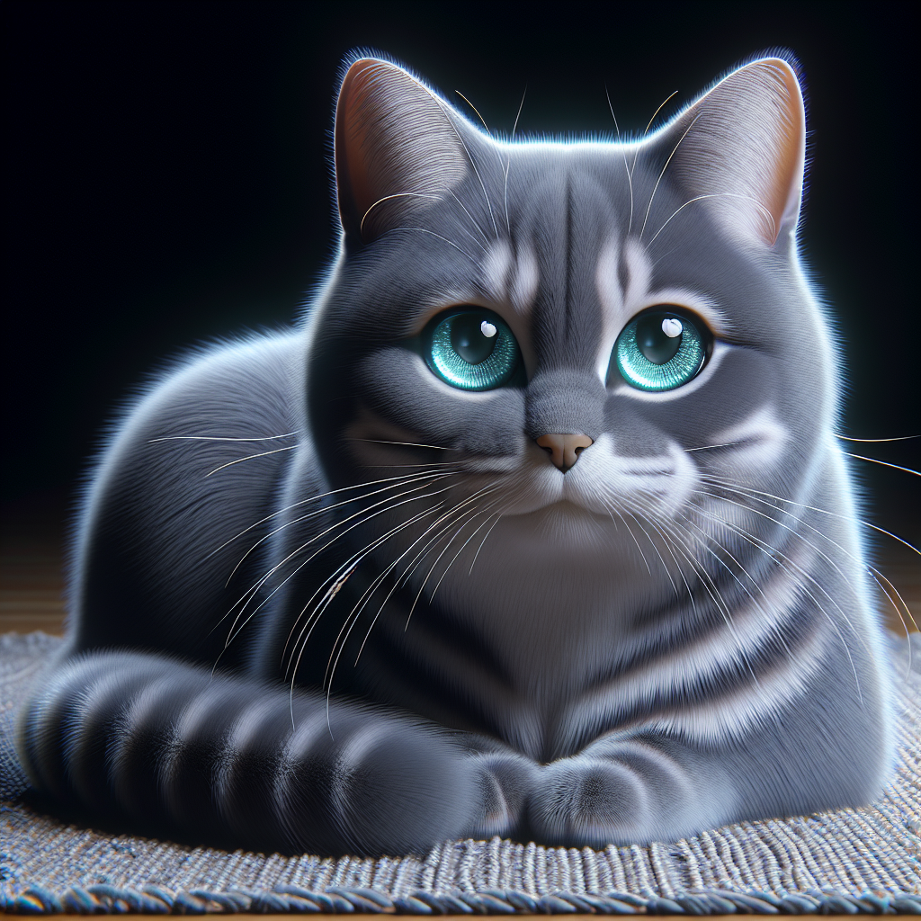 3D Realistic Cat Depiction