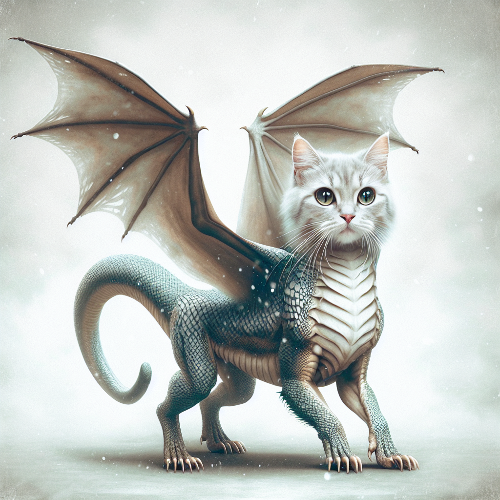 Dragon Cat Hybrid: A Stunning Mythical Being