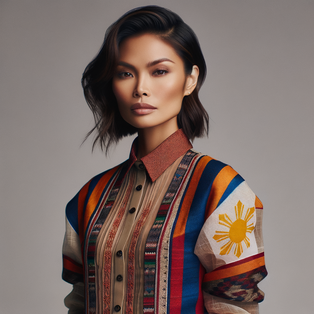 Modern Filipina Woman in Traditional & Contemporary Fashion