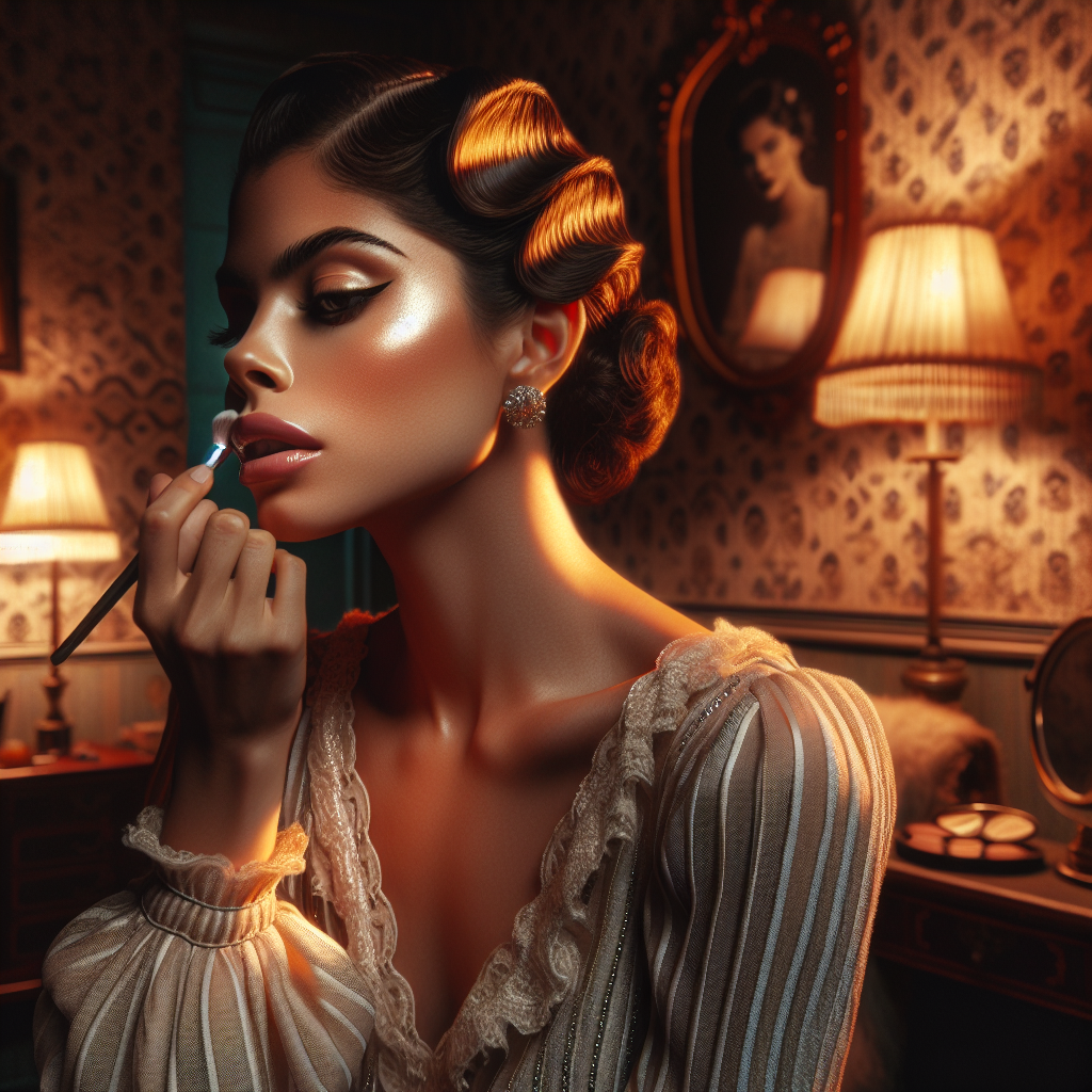 Vintage Glamour Style Makeup in Radiant Room