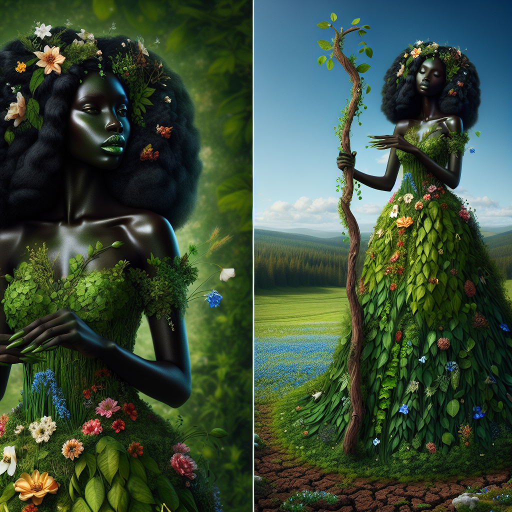 Black Girl Embodying Mother Nature