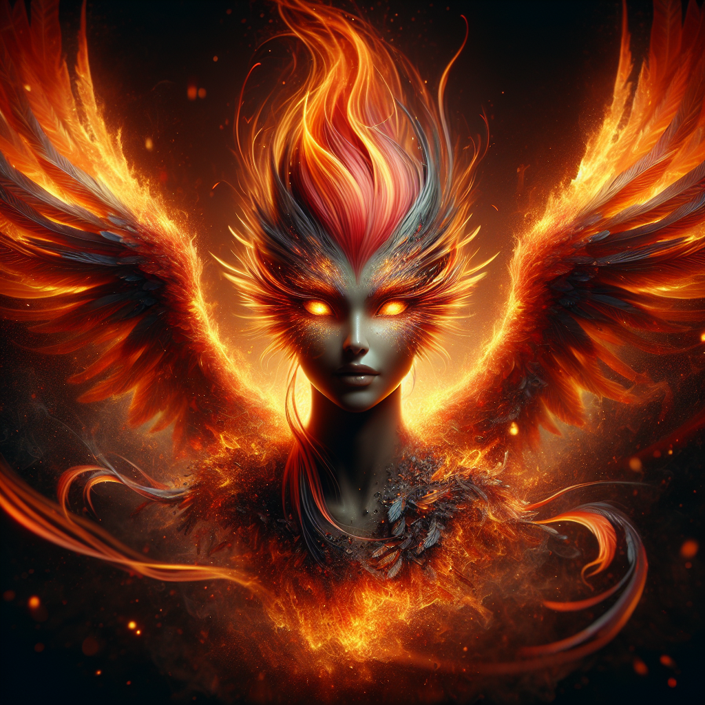 Female Phoenix Rising: Symbol of Rebirth & Resilience