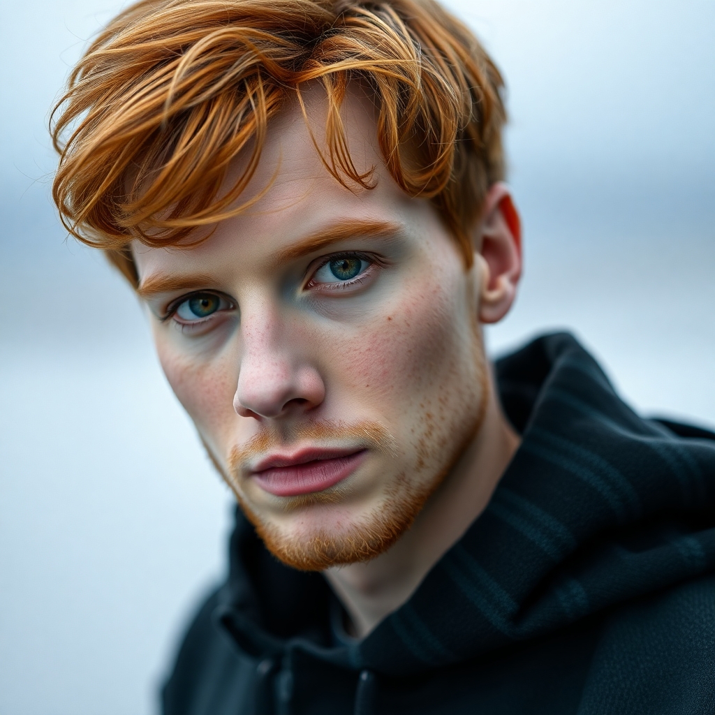 Portrait of a Red Haired Man with Hazel Eyes