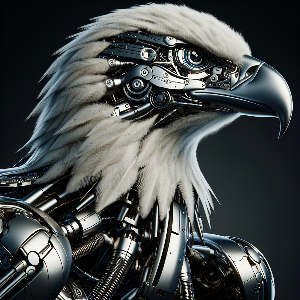 Robotic Eagle in Full Display