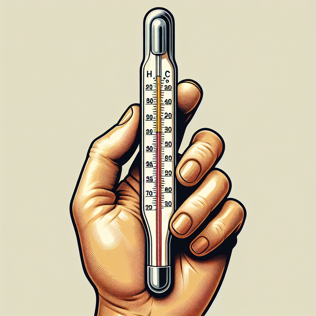 High Fever Mercury Thermometer Image