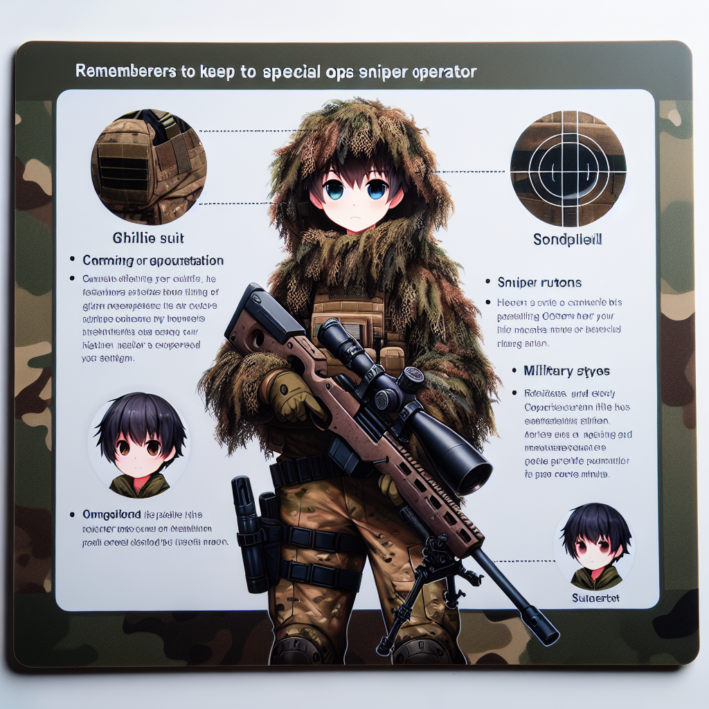 Anime Boy Ghillie Suit Special Ops Sniper Operator