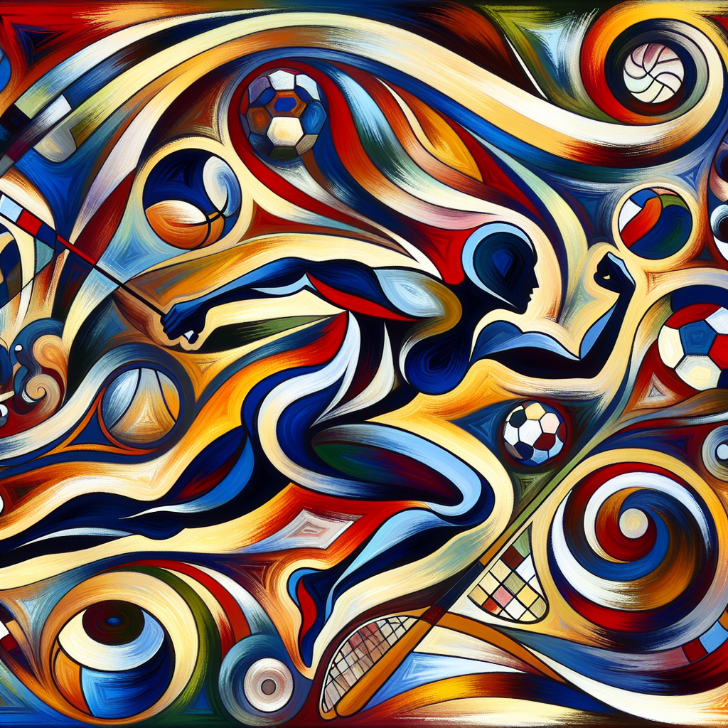 Abstract Sports Artwork