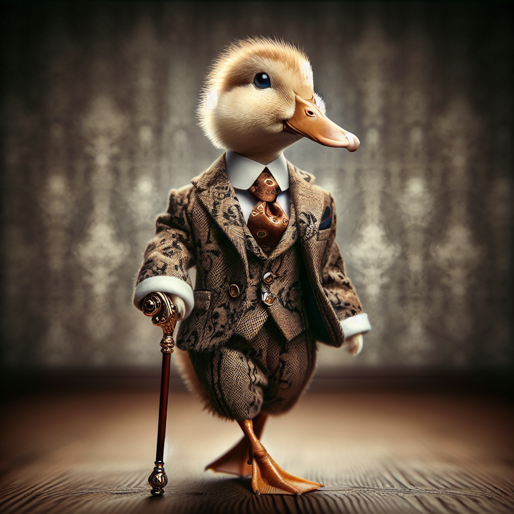 Meet the Elegant Duck in a Stunning Suit and Cane