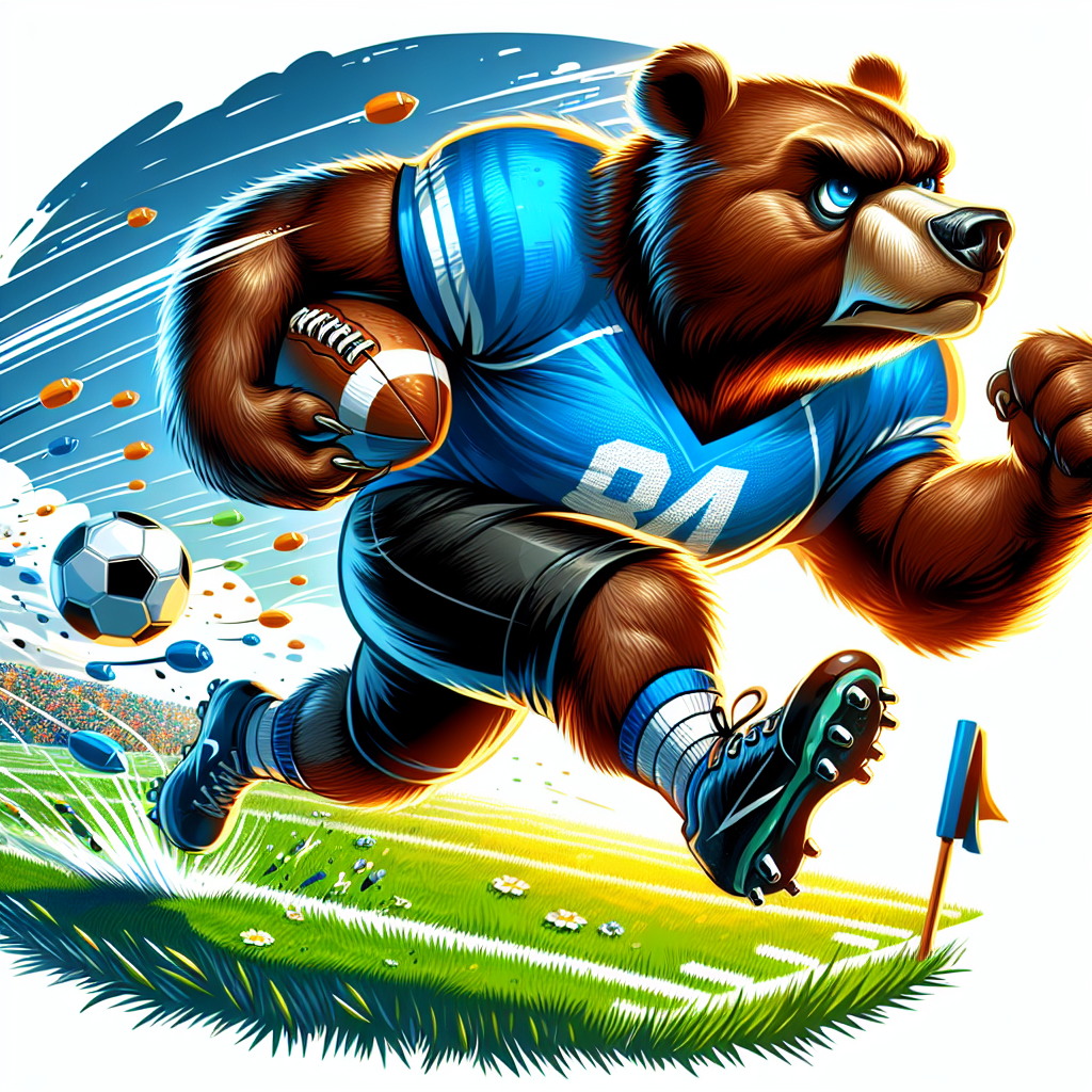 Bear Playing Football: The Ultimate Game Moment