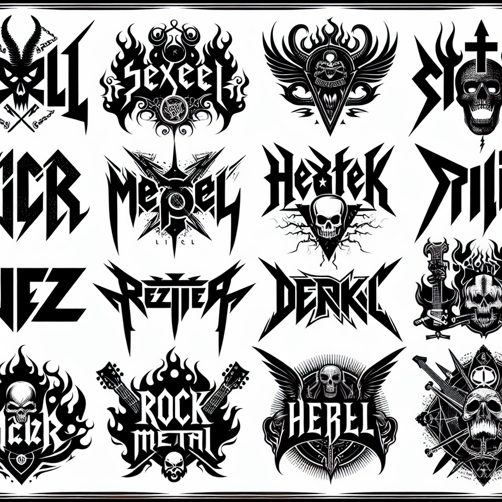 Fictitious Rock and Metal Band Logos