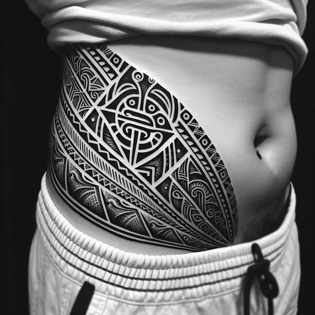 Maori Tribal Cover-Up Tattoo Design