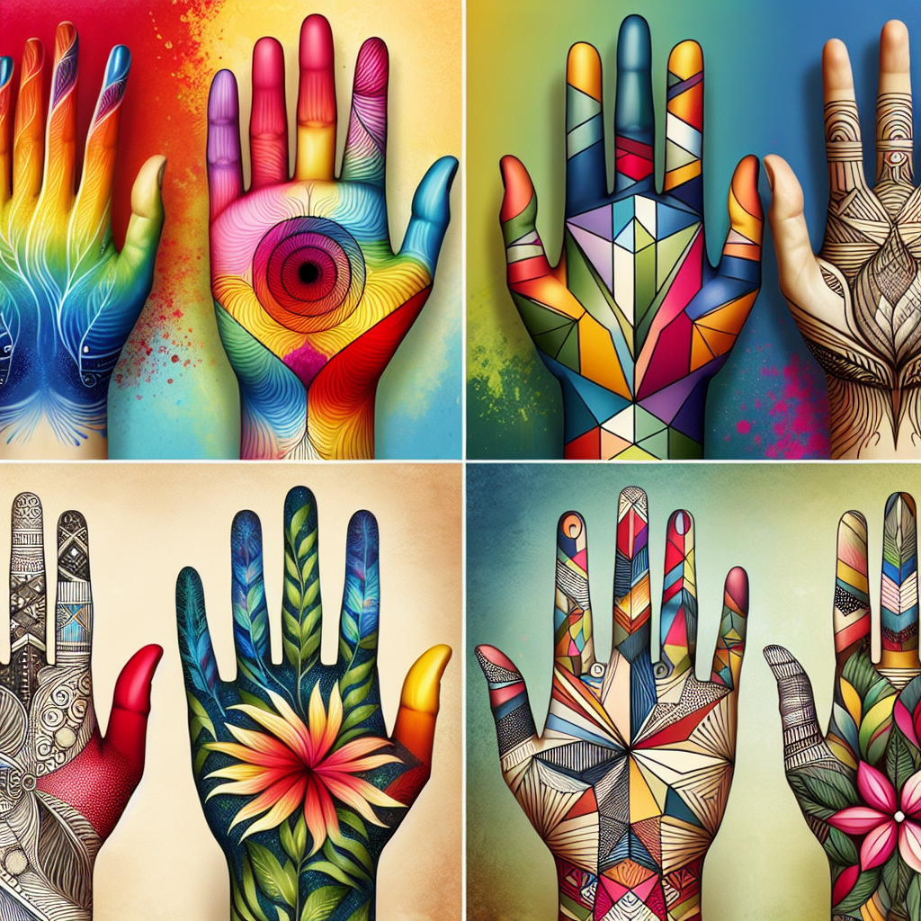 Artistic Hand Designs Expressing Personality Traits