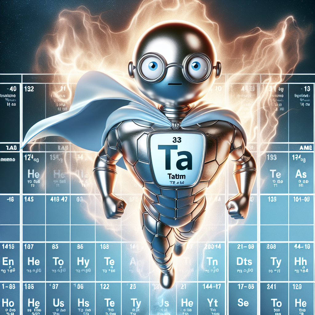 Tantalum Superhero Cartoon