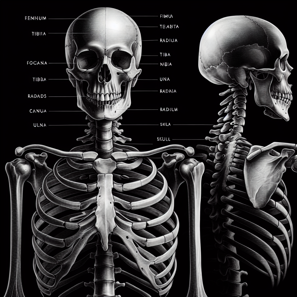 Realistic Human Skeleton Illustration