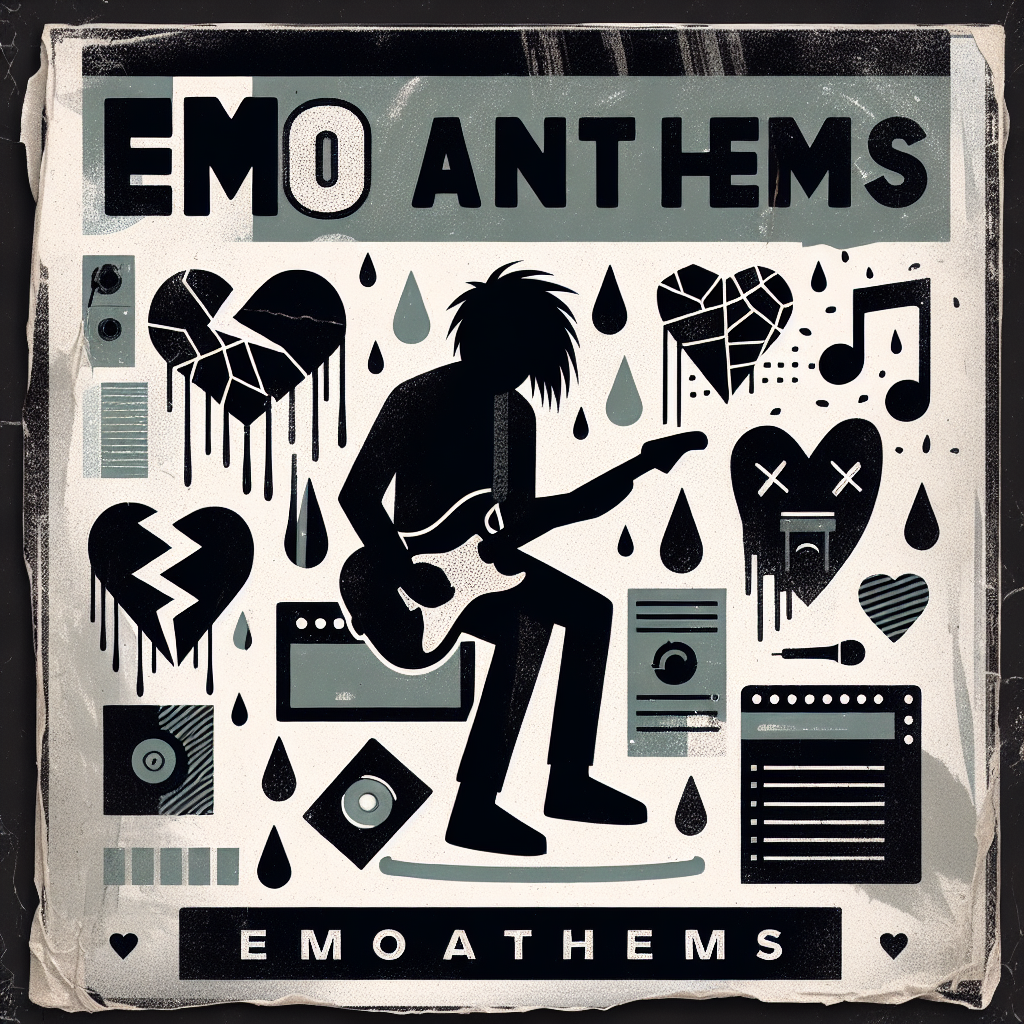 Emo Anthems Playlist Cover Design