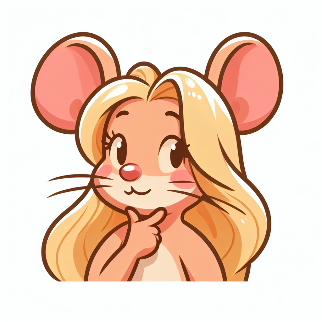 Meet Gadget Hackwrench: The Smart Mouse Girl with Blonde Hair