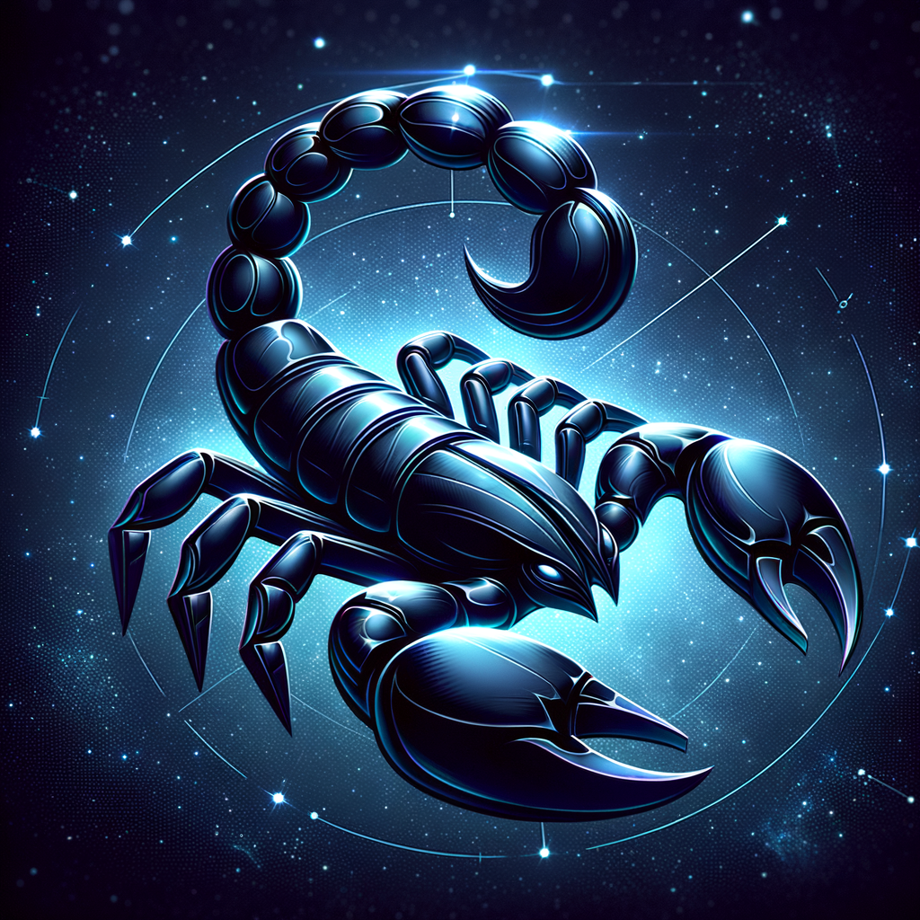 Realistic Scorpio Zodiac Symbol in 3D