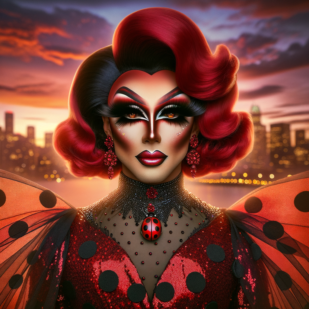 Drag-Inspired Ladybug Character