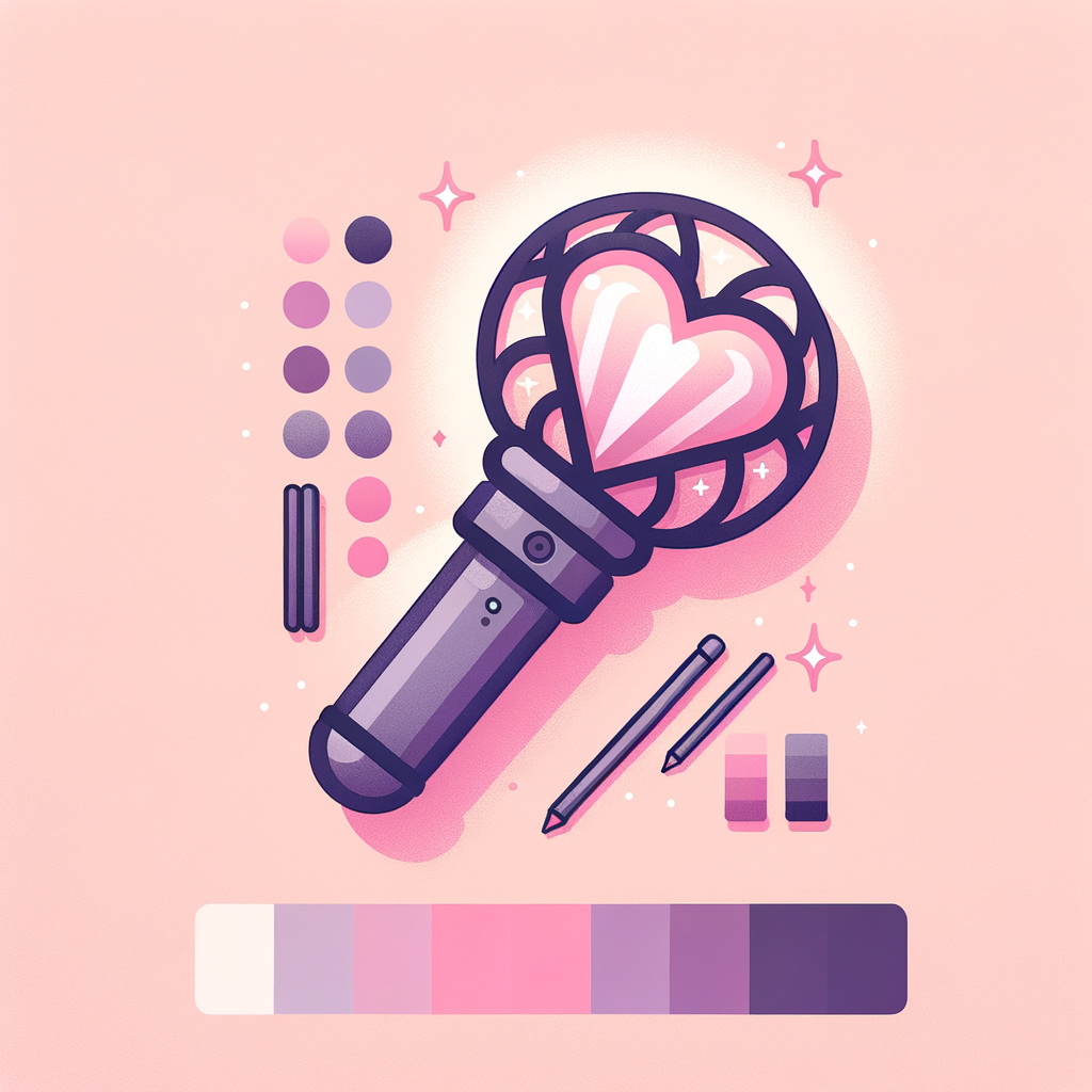 Charming Heart-Shaped Kpop Fanmade Lightstick