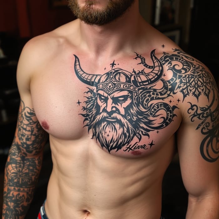 Viking Chest Tattoos: Bold Designs and Meanings