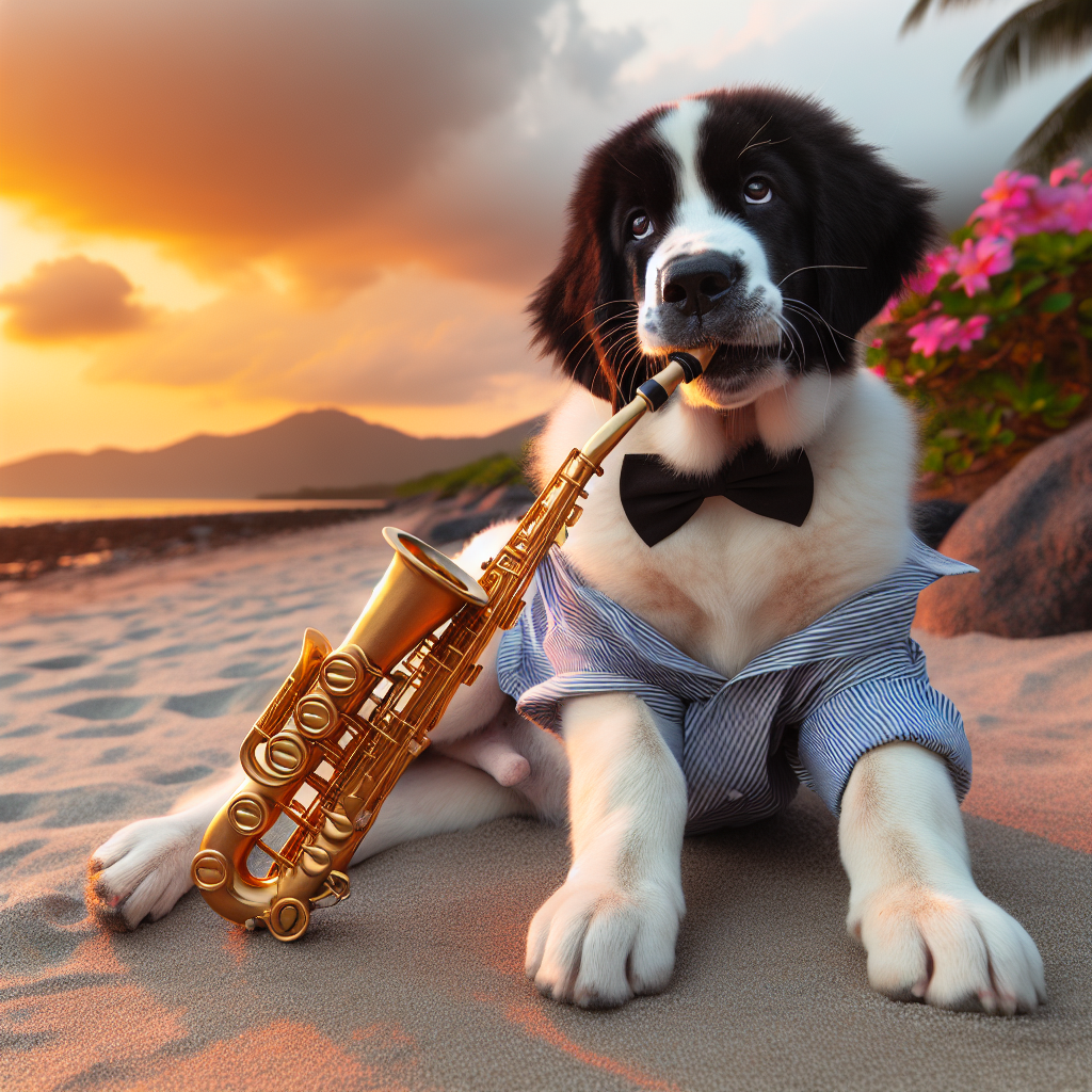 Incredible Dog Playing the Saxophone