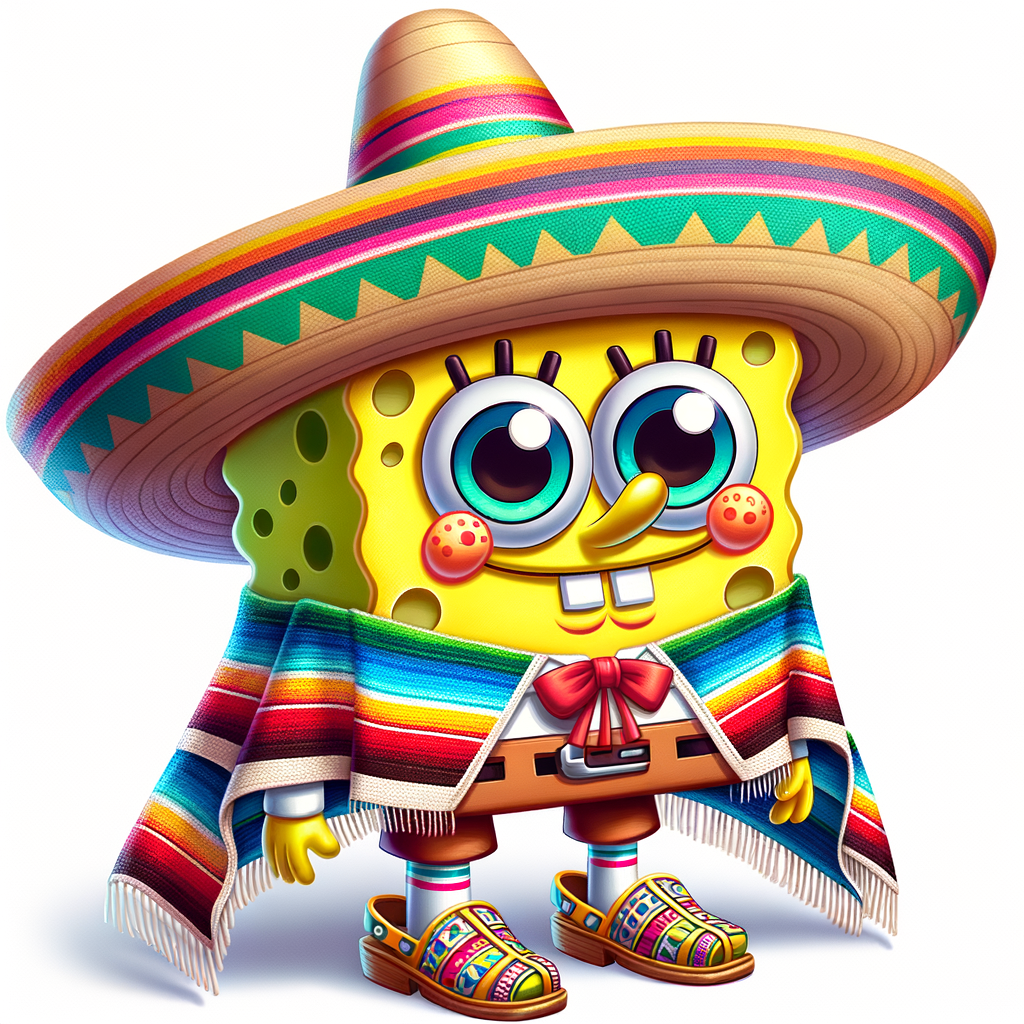 SpongeBob Dressed as Mexican