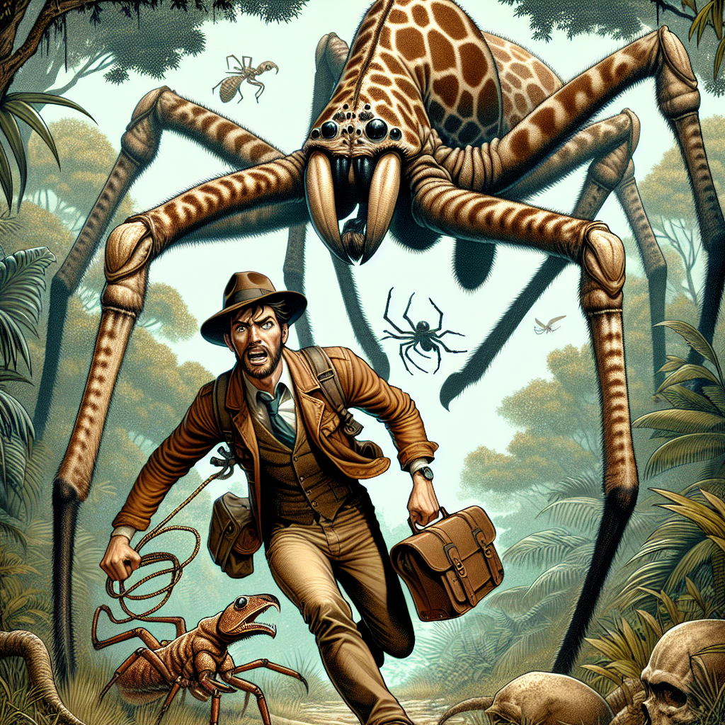 Escape Indiana Jones from Zoochosis' Spider-Giraffe