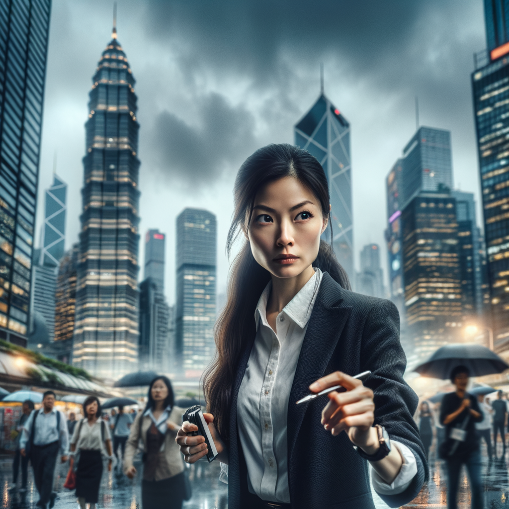 Explore Urban Investigation with Female Asian Detective