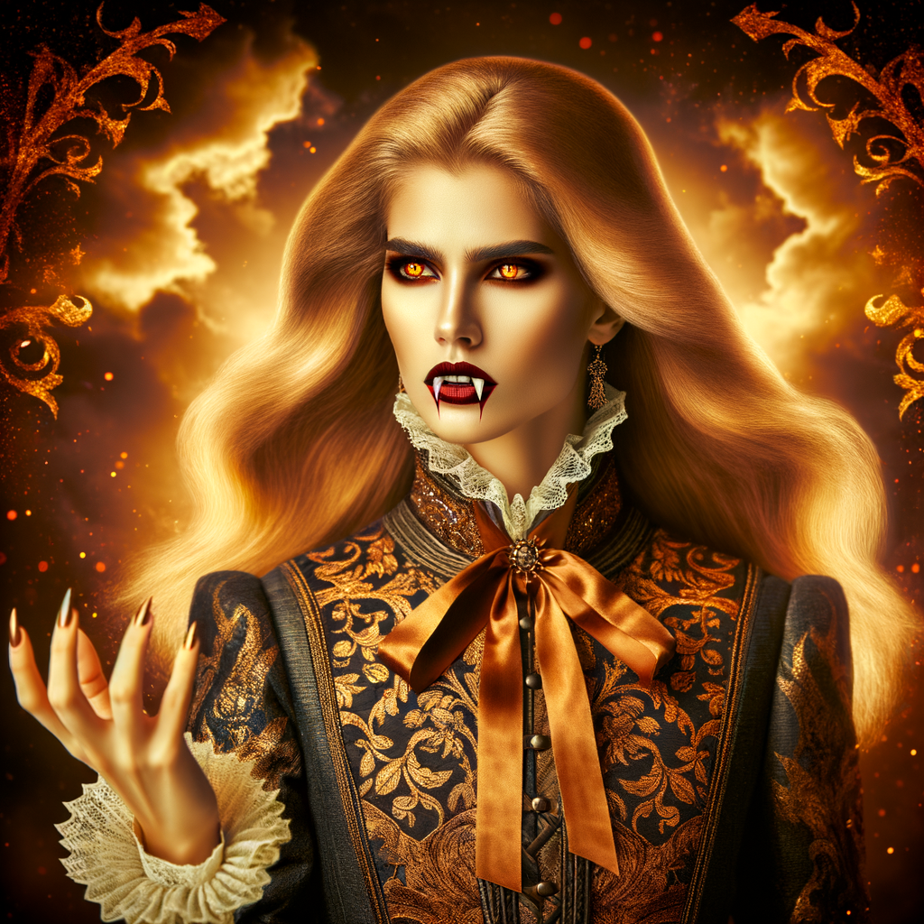 High-Resolution Majestic Female Vampire Image