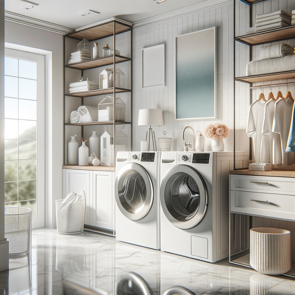 Modern Laundry Room with Minimalist Decor