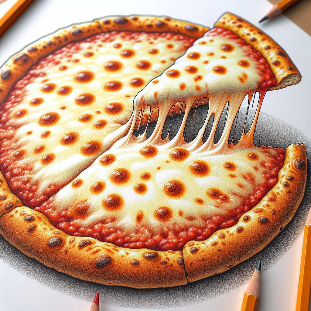 Detailed & Realistic Cheese Pizza Image