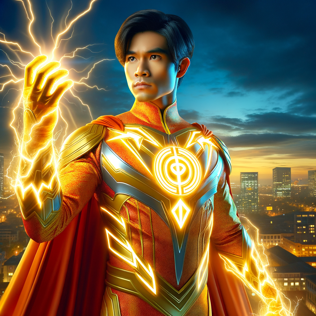 Vibrant Vietnamese Superhero: A Masterpiece of Power