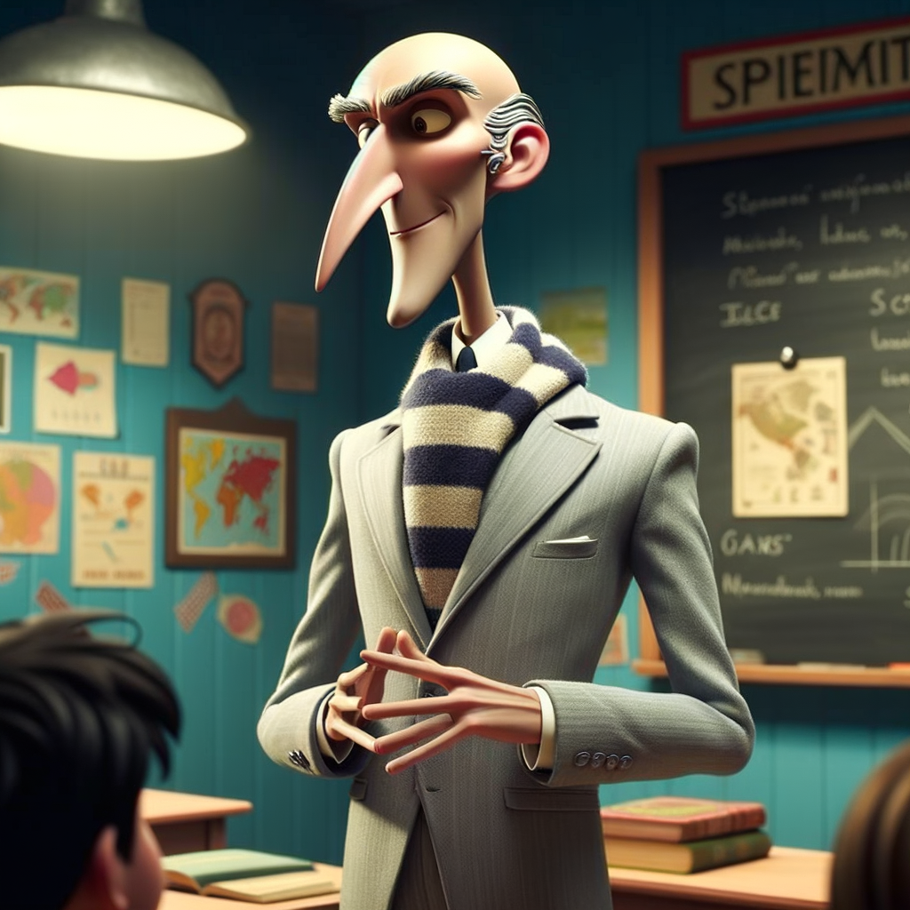 Gru: An Inspiring Teacher in a Colorful Classroom