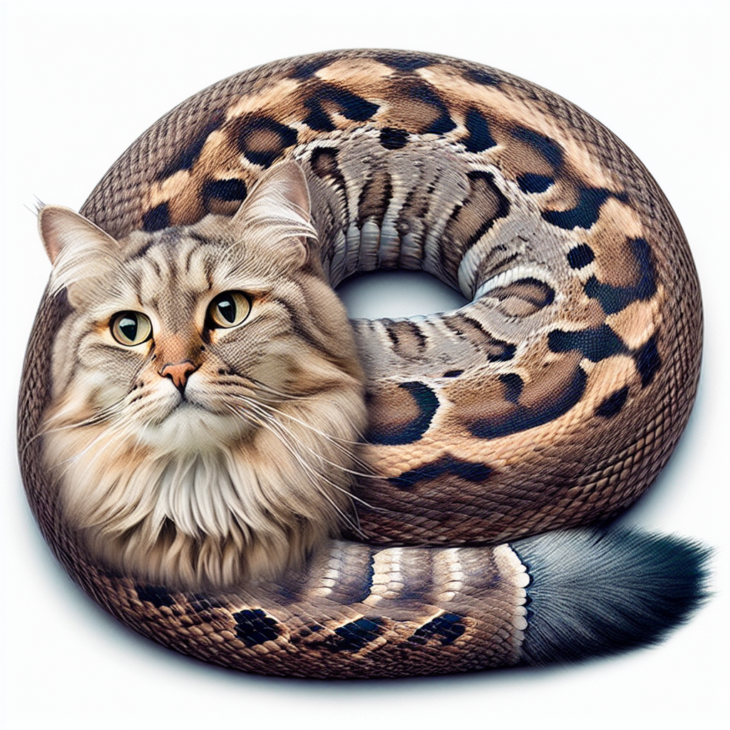 Stunning Snake-Cat Hybrid Creature Photo