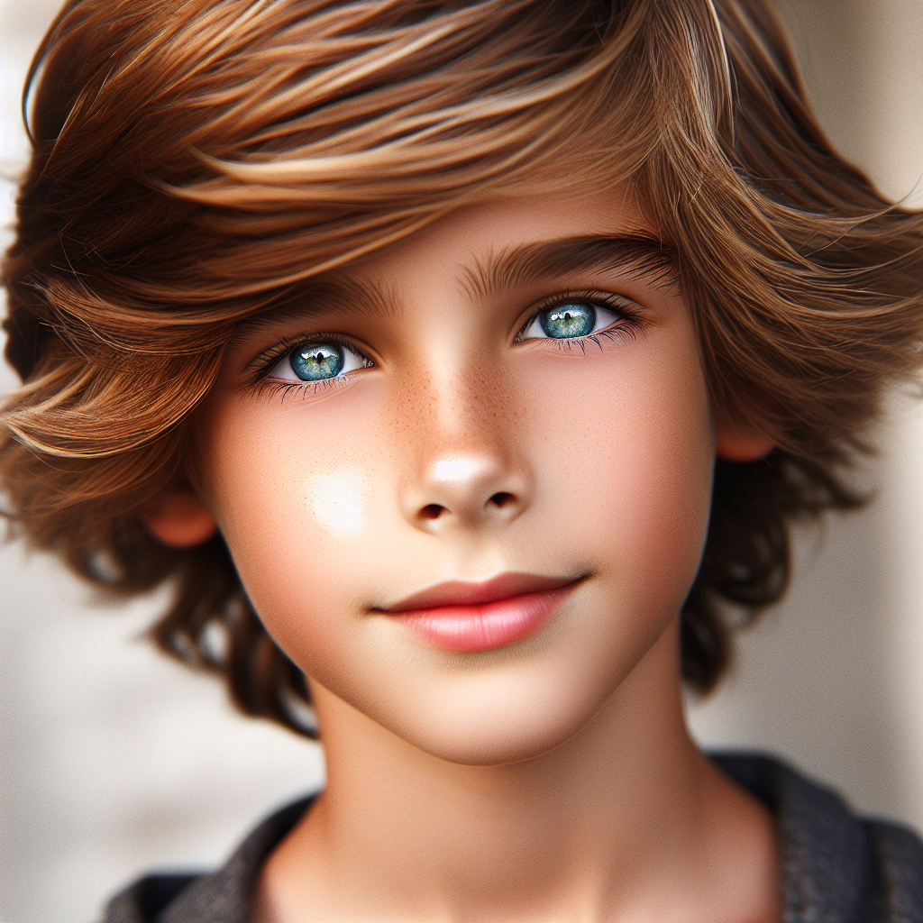 Meet a Youth with Golden-Brown Hair and Crystal Blue Eyes