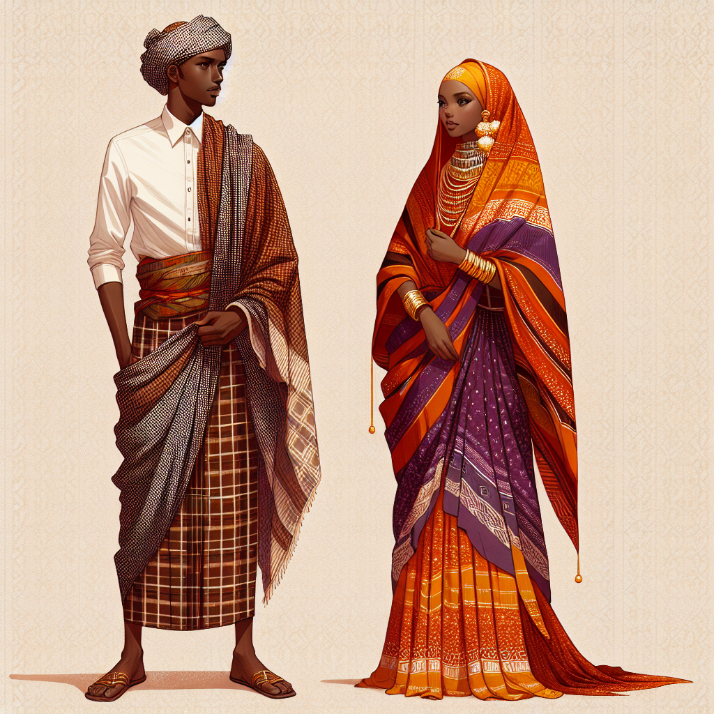 Somali Macawis and Guntiino Attire