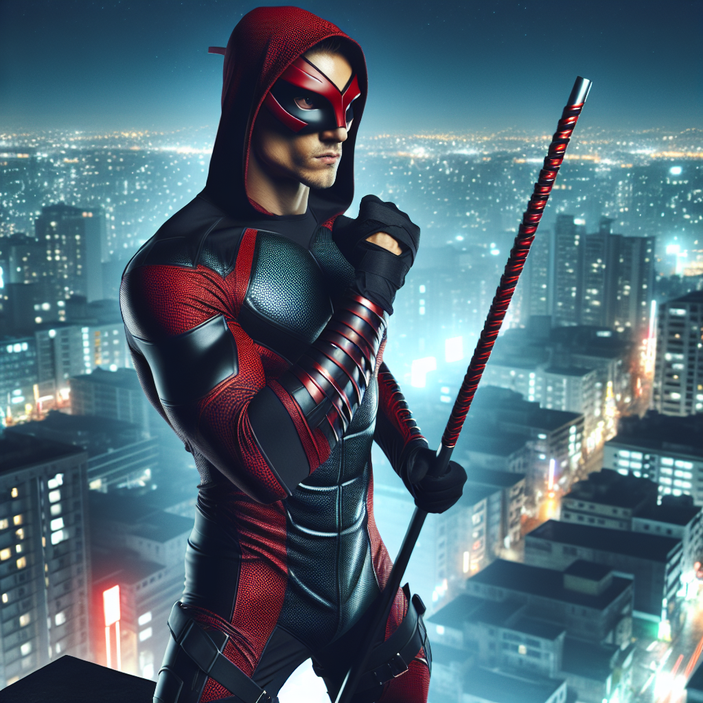 Daredevil: City Guardian Under Neon Lights