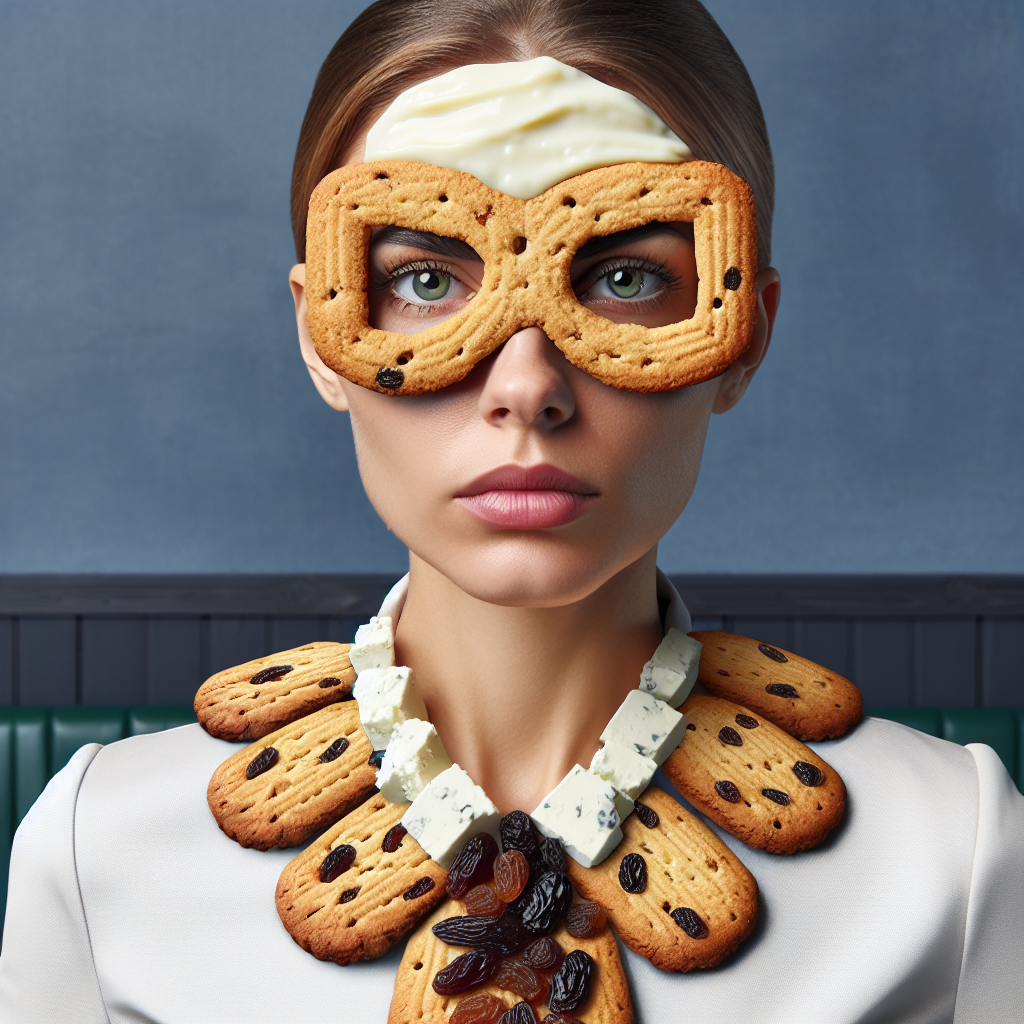 Ladyfinger Cookie Superhero in Corporate Profession