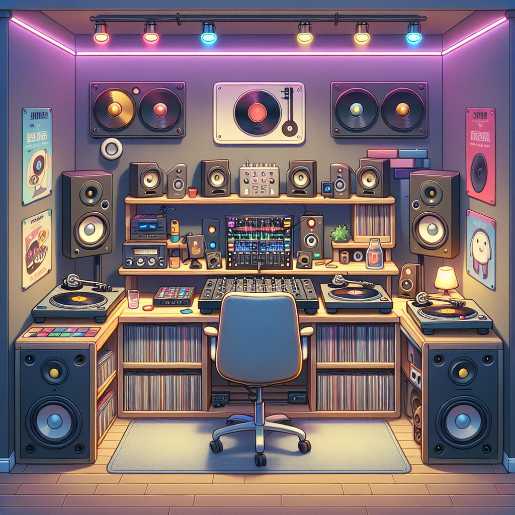 Cozy DJ Studio Interior