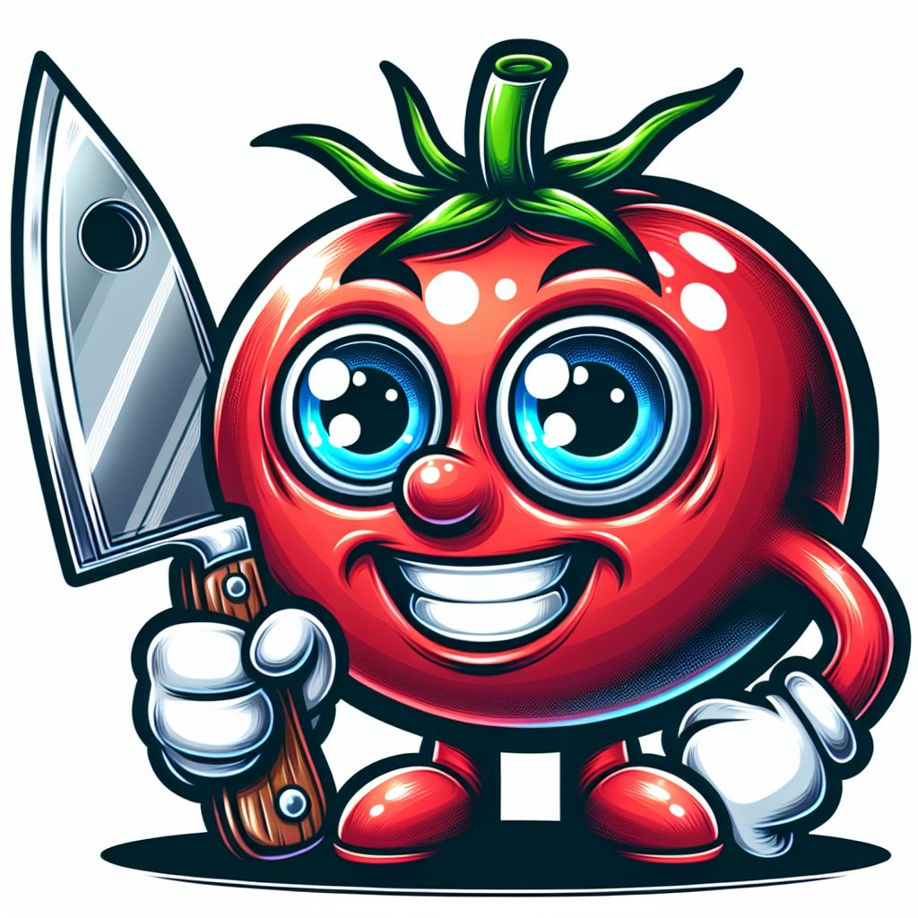 Meet the Quirky Cartoon Tomato Character!