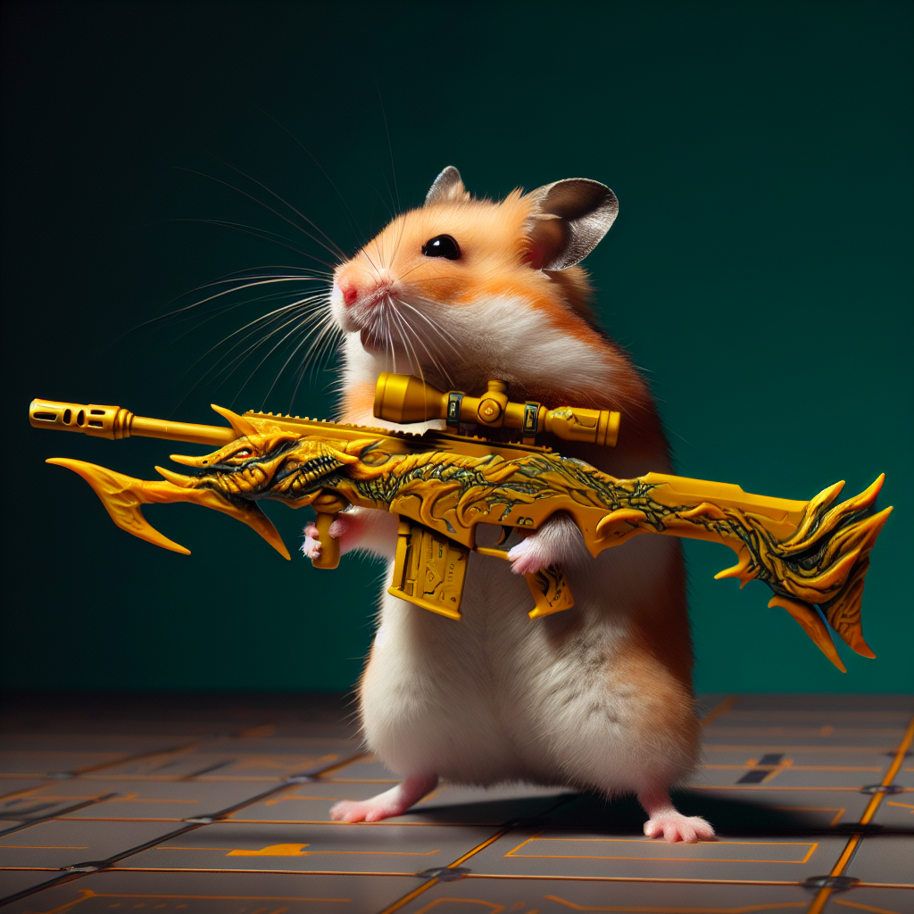 Fantastical Hamster Sniper with Dragon Rifle