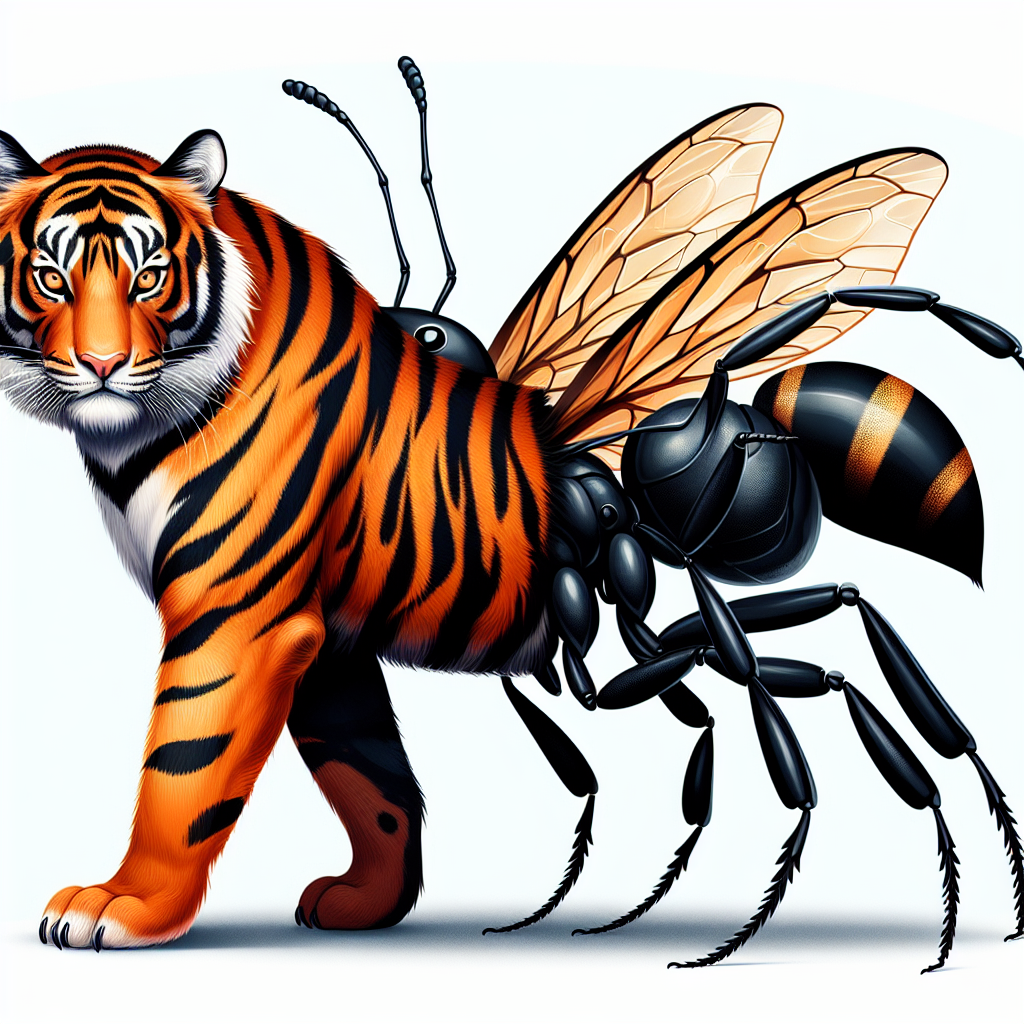 Tiger-Ant Hybrid Creature Design