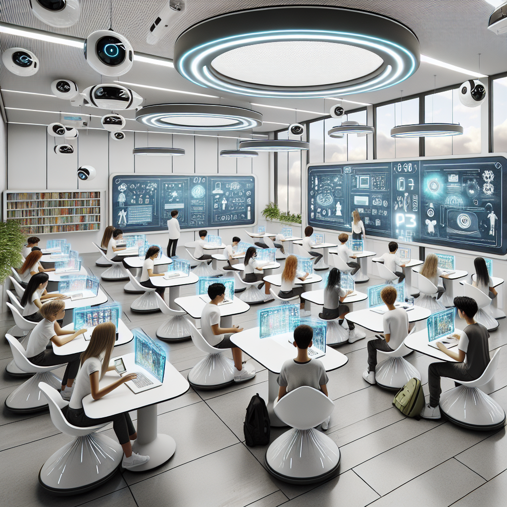 Discover the Futuristic High School Classroom