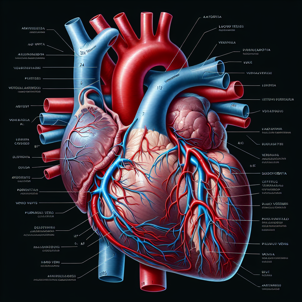 Real Human Heart Vessels Anatomy