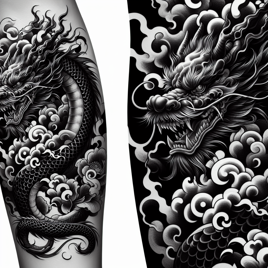 Realistic Chinese Dragon Arm Tattoo