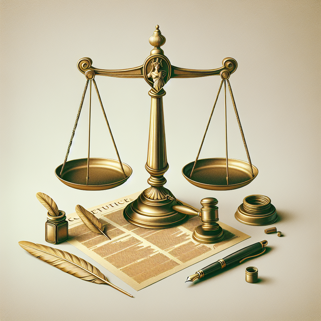 Gold Scale of Justice: Symbol of Trust and Credibility